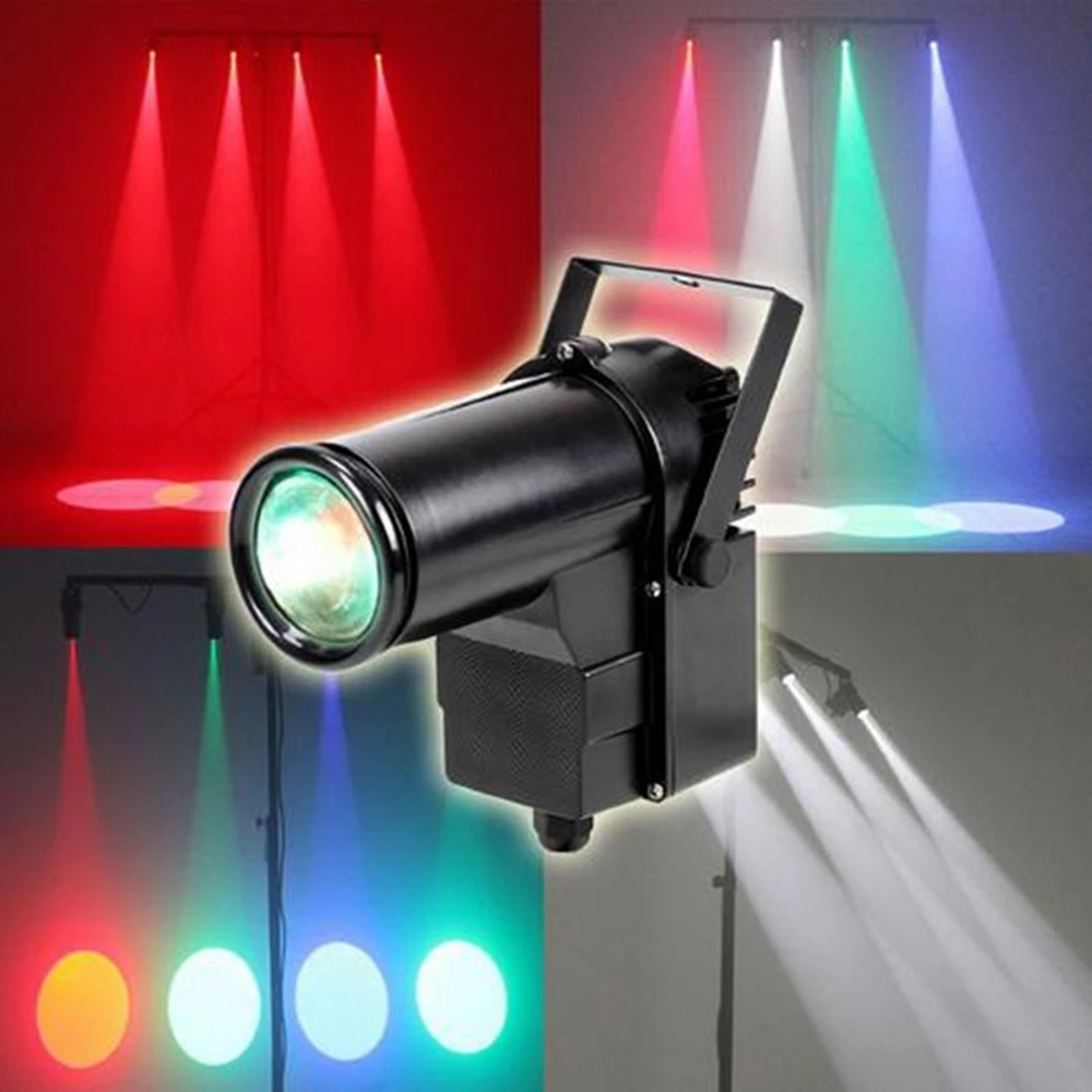 Светодиодный Pinspot освещение 10 Вт RGBW/DMX512 светодиодный узкий луч точечный