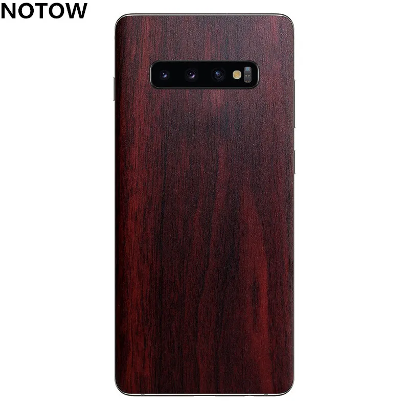 

NOTOW Luxury Wood Skin Phone Sticker protective film Back Body Decal Wrap Protective for Samsung S10/10E/S10plus /Note9/Note 8
