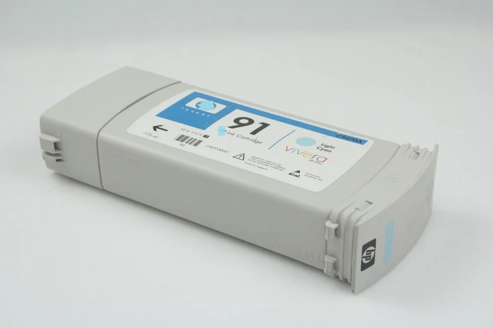 

8 PCS 775ML Remanufactured Ink Cartridge for HP 91 for HP Designjet Z6100 Z6100ps Printer Print