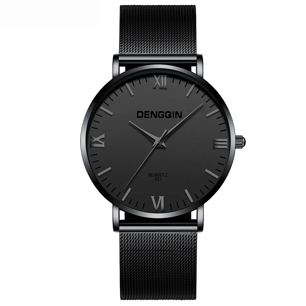 

Fashion Mens Watches Top Brand Quartz Watch Men Casual Slim Mesh Steel Waterproof Sport Watch Masculino