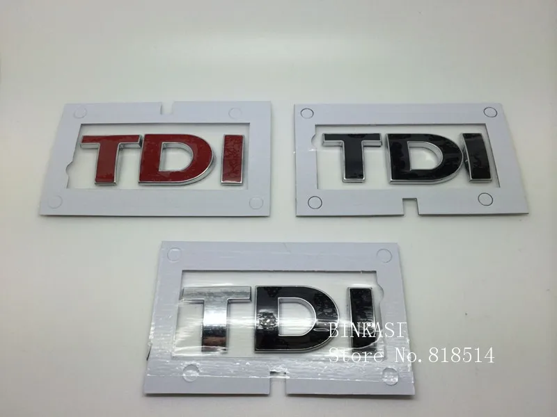 

AUTO TDI TSI Badge Emblem Decal Sticker Logo VW for Audi Skoda Golf JETTA PASSAT MK4 MK5 MK6 Car styling car accessories