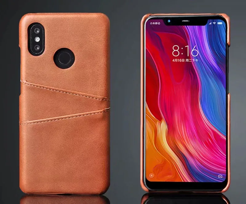 جلد حالة ل شياو mi mi A1 A2 5X 6X mi 8 لايت mi 9 SE الأحمر mi ملاحظة 7 6 5 برو 4X الأحمر mi 7 6A 5 زائد 5A F1 محفظة حمل بطاقات حالة