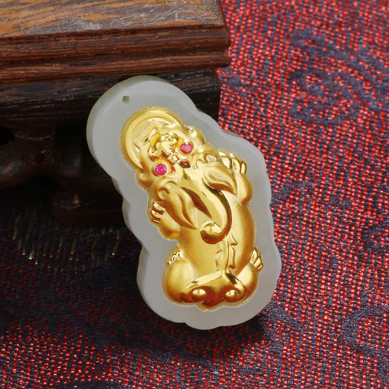 

2019 Special Offer Choker Necklace Asg Cluci Cage Pendants Wild Animal Pendant Hetian Inlaying With 4 D The Mythical Natural