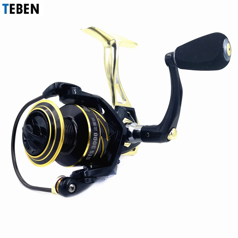 

Teben Ratio 5.2:1 Max Drag 20kg Saltwater Fishing Reel Anti Corrosion 10BB Left Right Hand Saltwater Sea Bass Fishing Reel