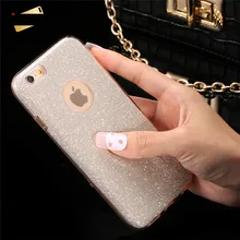 KISSCASE For iPhone 6 6s Plus Case Luxury Glitter PC Case For iPhone SE 5 5s 6 6s 6 Plus Bling Hard Back Protective Cover Capa
