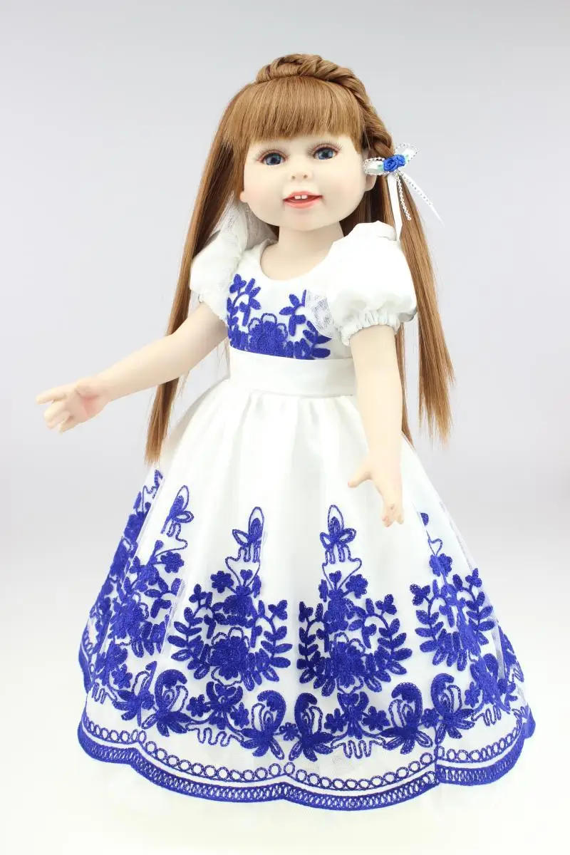 

45cm 18"New Vinyl Lifelike Baby Doll Toys Handmade American Girl Dolls Chinese Style Baby Home Doll Birthday Gift Play House
