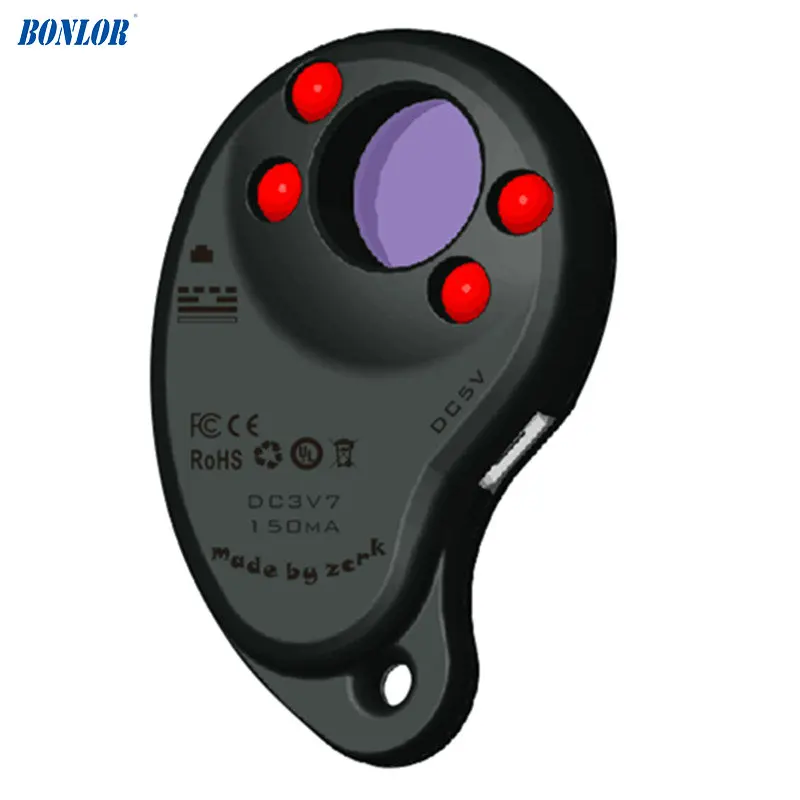 2018 Newest Anti-Spy Hidden Camera Laser Detector Spy Camera Finder with Four IR Light for Personal Safe For Free Shipping
