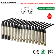 Хорошее качество 2,4 г Беспроводной DMX512 передатчик и приемник Беспроводной DMX консольный, DMX комплект быстрая, 15 шт