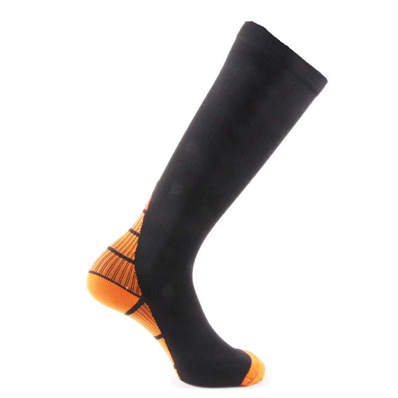 6 пар компрессионных носков для мужчин и женщин, Анти-усталость, компрессионные носки для путешествий, повышающие выносливость, облегчение боли в ногах, носки ниже - Цвет: Orange