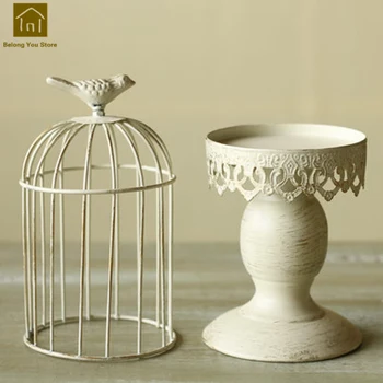 

Luxury European Candle Stand Holder Candleholder Candlesticks Made Of Metal Lantern Wedding Decoration Candle Candlestick JKL047