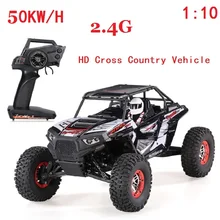 Горячая RC автомобиль Высокая скорость 30 км/ч 1/10 весы 2,4 ГГц 4WD электрический пульт дистанционного управления внедорожные автомобильные игрушки