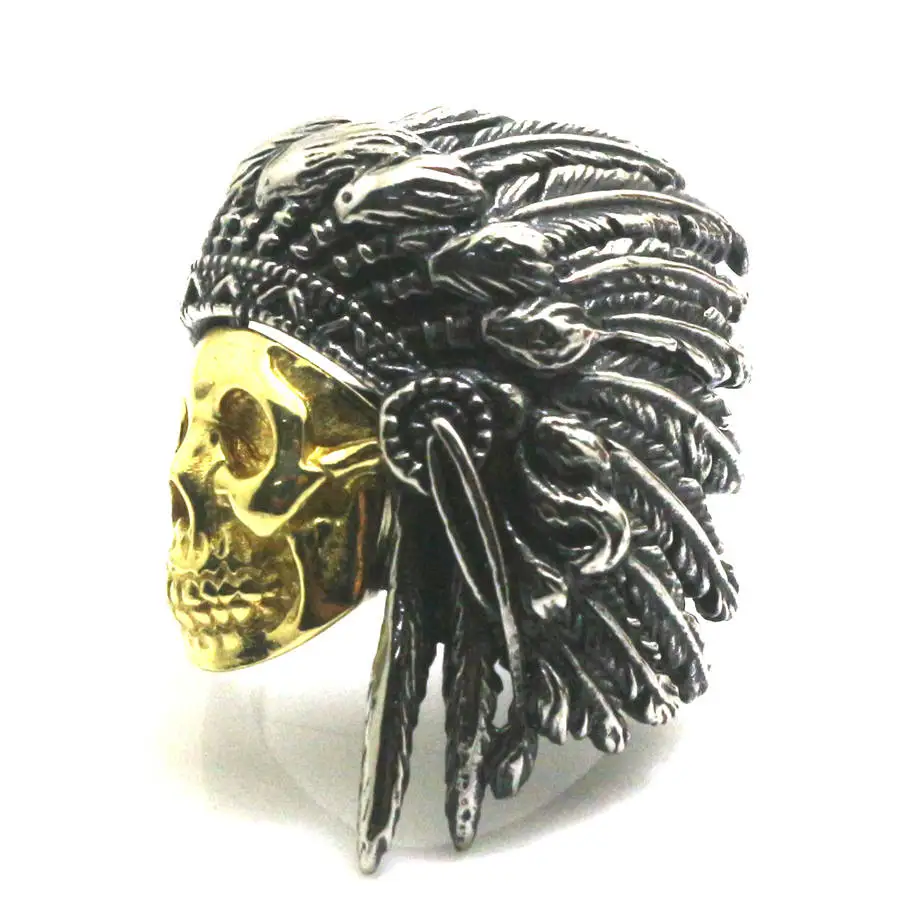 Free Shipping Newest Mens Boys 316L Stainless Steel Cool Native American Indian Ring
Free Shipping Newest Mens Boys 316L Stainless Steel Cool Native American Indian Ring