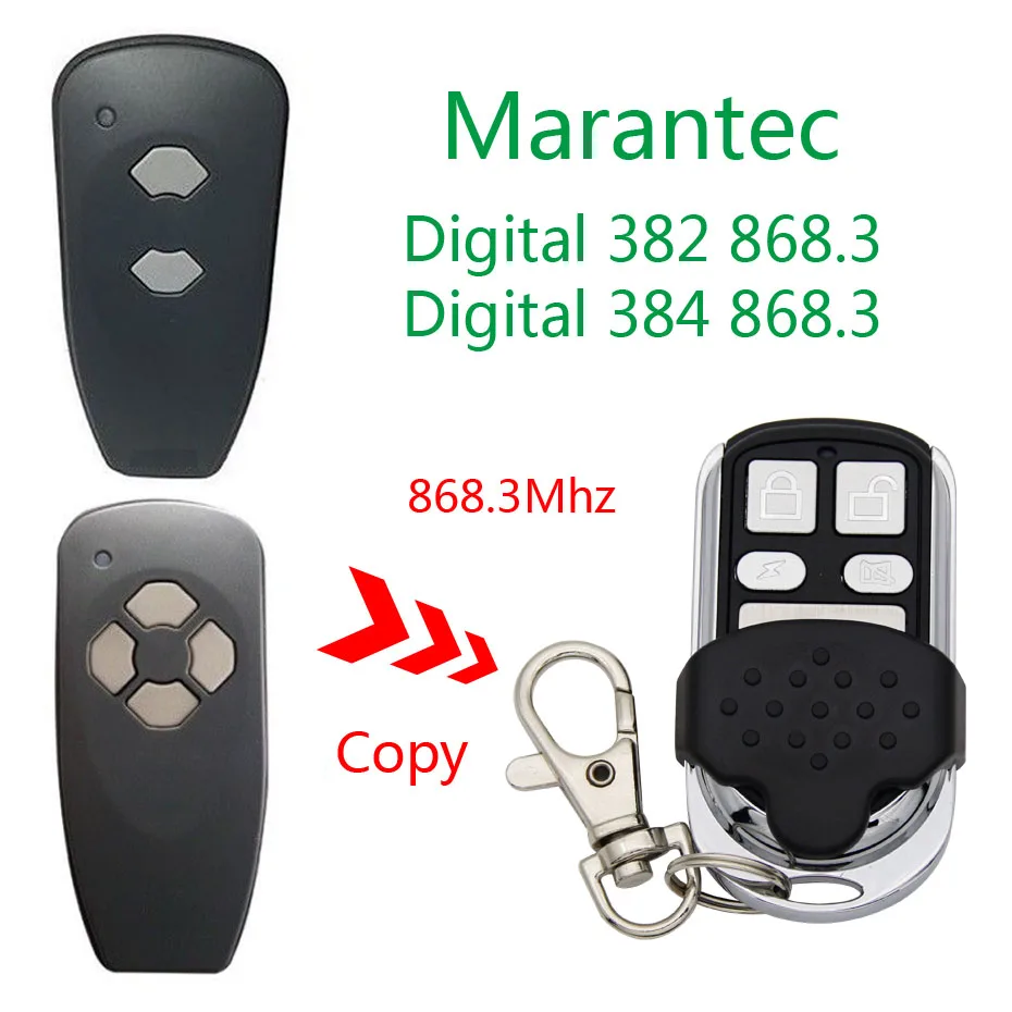 Копия пульт marantec Digital 382 384 пульт дистанционного управления Дубликатор duplo и универсальный ворота гаража пульт marantec Digital 868,3 МГц пульт дистанционного управления