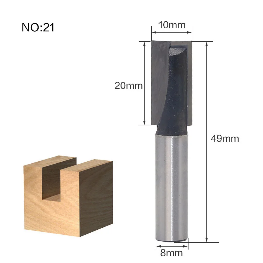 1 шт. 8 мм хвостовик древесины фрезы прямой концевой фрезы триммер очистки заподлицо отделка угловая круглая бухта коробка биты инструменты фрезерные Cutte