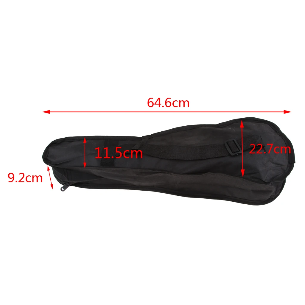 Tooyful 21/23/26 Inch Ukulele Guitar Waterproof Case Cotton Padded Large Capacity Carrying Bag