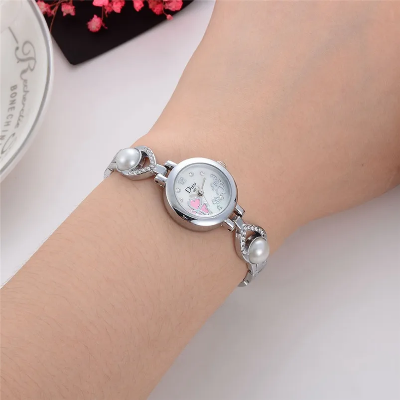 Fashion casual watches women gold small Light Luxury Girl Temperament Watch Bracelet Set Chain Watch Birthday Gift D25 (10)