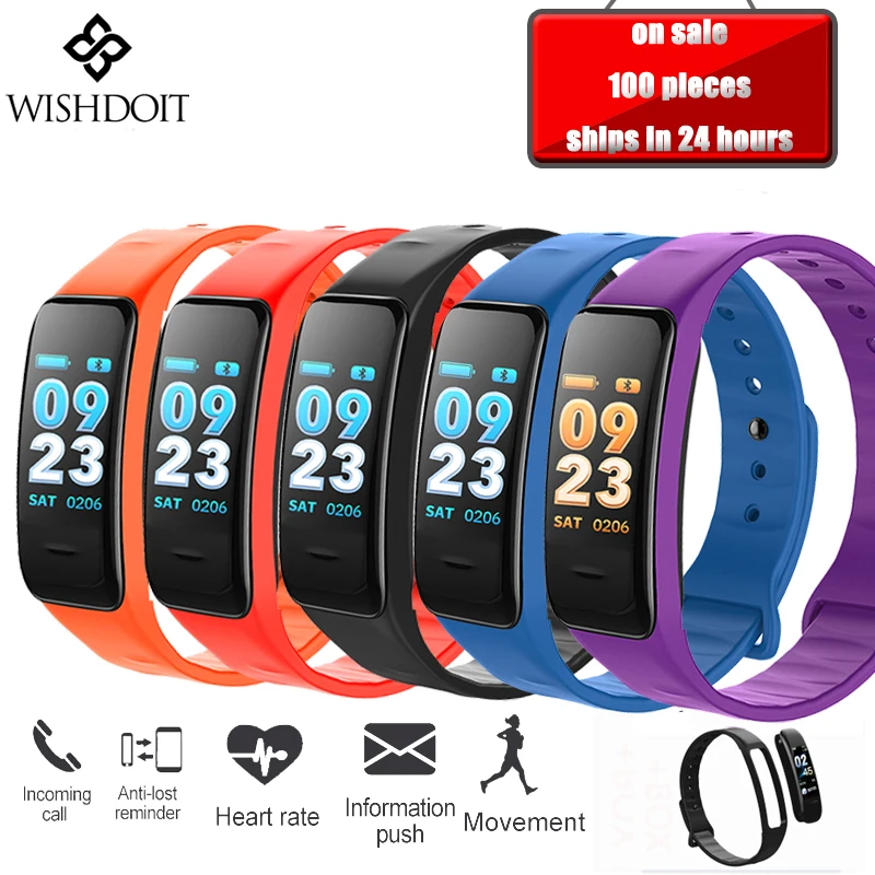 

WISHDOIT Heart Rate Hand Epoxy Pulse Monitor Blood Smart Blood Pressure Monitor IP67 Smart Clock Fitness Tracker For IOS Andriod