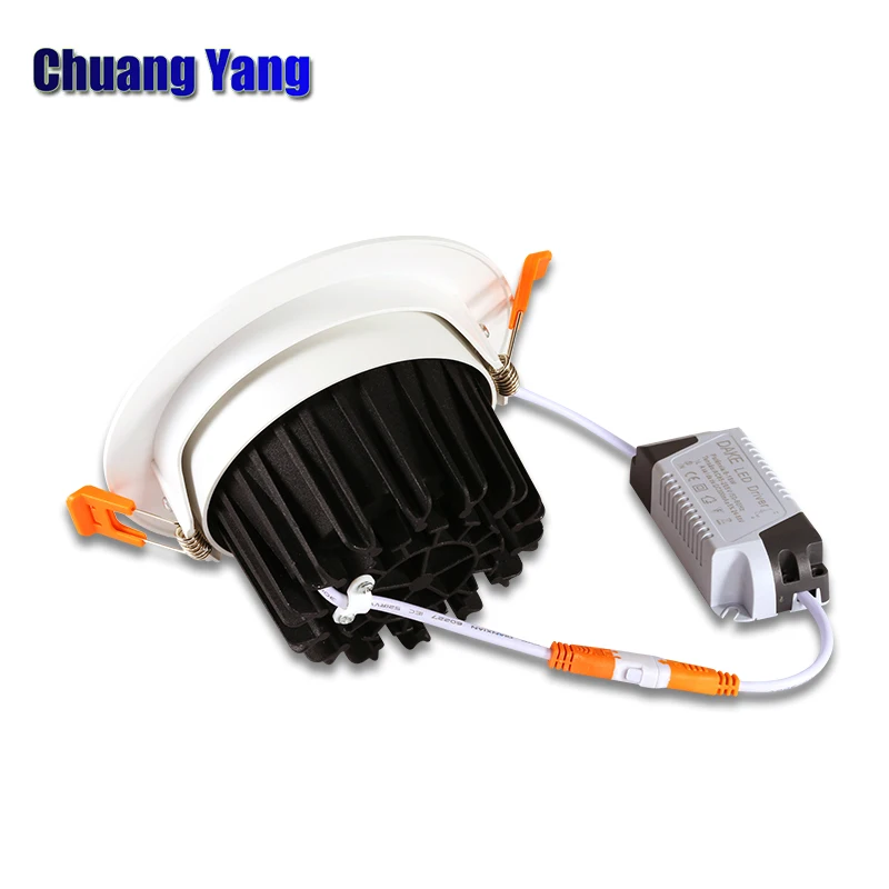 220V 5W 10W 15W Eecessed Led Celling прожекторы мини точечный светильник Круглый Cob потолочный