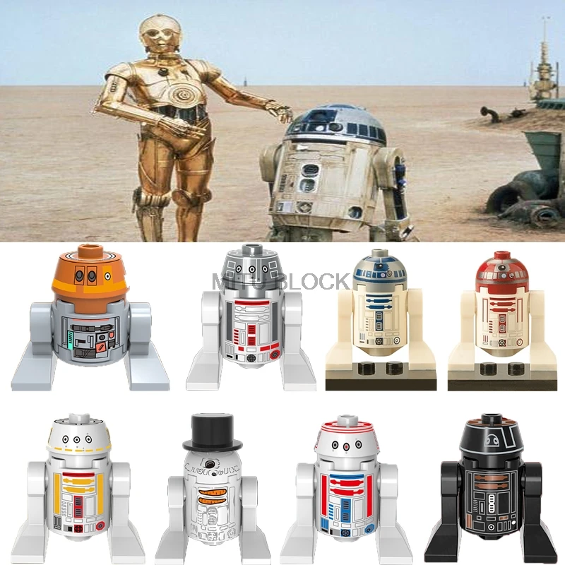 

Single Sale Legoing Star Wars Space Wars Robot C3Po R2D2 C-3Po R2-D2 Death Star Droid Legoingl Starwas Figures Building Blocks