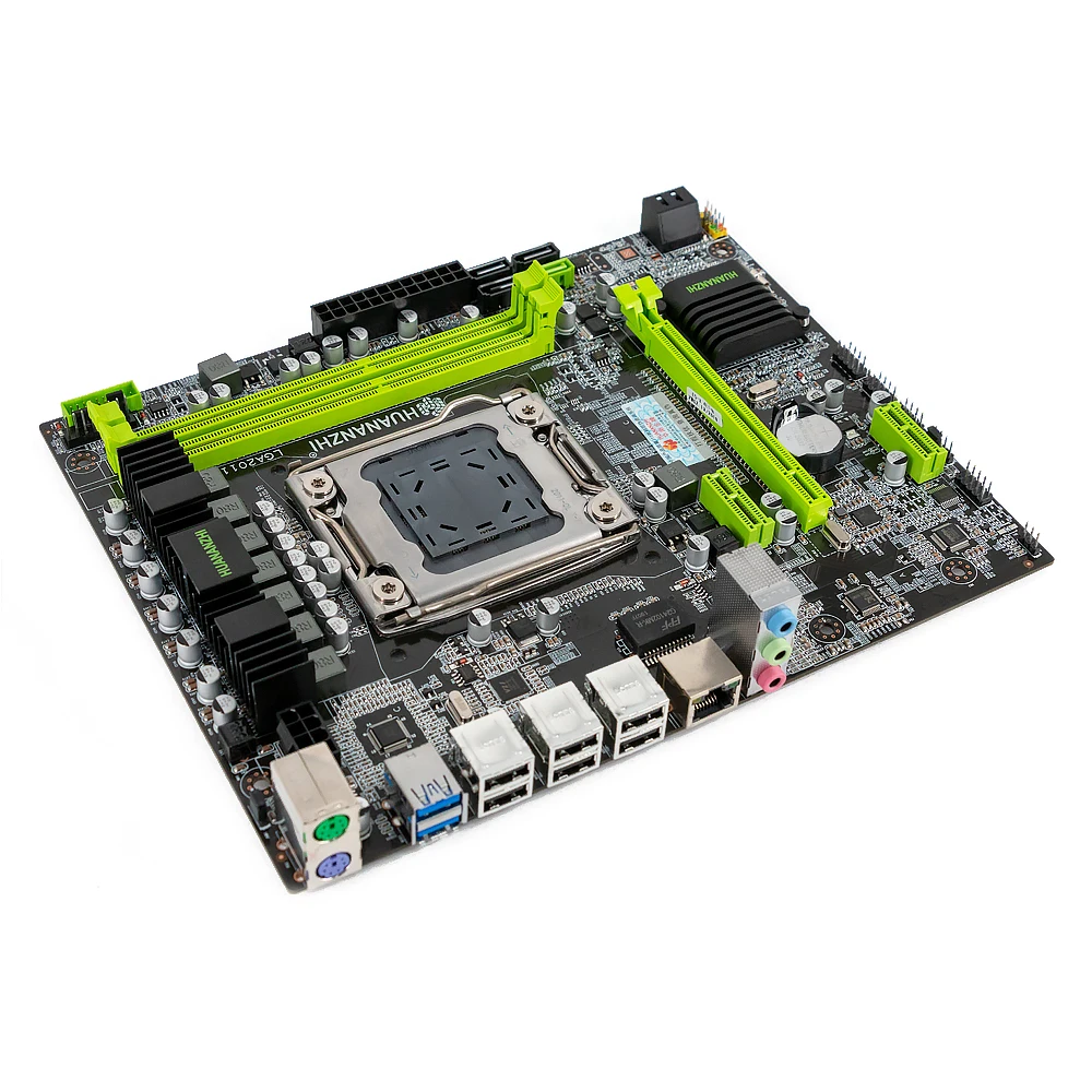 هوانان تشى X79-6M اللوحة X79 ل إنتل LGA 2011 E5 2660V2 2680V2 DDR3 1333/1600/1866 MHz 32 GB SATA3.0 USB3.0 M-ATX اللوحة