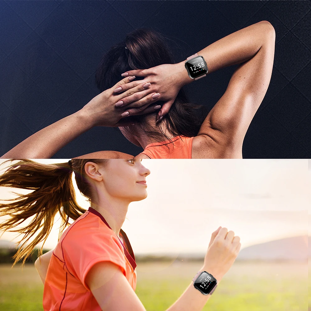 Силиконовые наручные Смарт-часы ремешок repelacement для Fitbit Versa Lite розовое золото мягкий для Fitbit Versa Браслеты Аксессуары