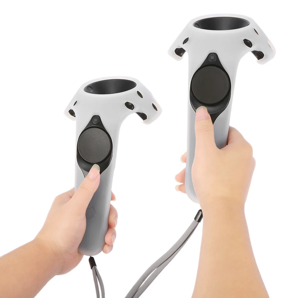 

1 Pcs White Soft-touch Silicone Rubber Case for HTC VIVE Virtual Reality Headset Wireless Control Gamepad