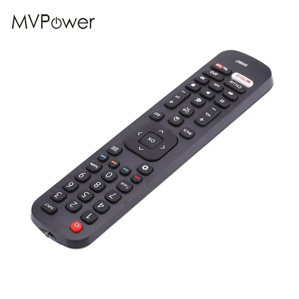 MVpower 433kHz EN 2B27 EN2B27 Replacement Parts Remote Control For Hisense TV Black RC