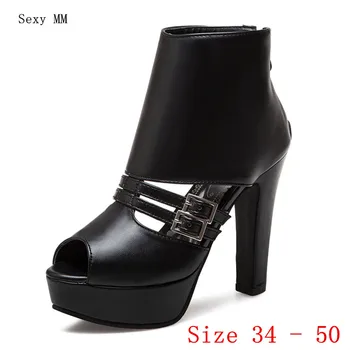 

Peep Toe Women High Heels Platform Pumps Gladiator High Heel Party Shoes Woman Plus Size 34 - 40 41 42 43 44 45 46 47 48 49 50