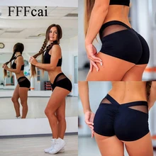 Новинка, женские спортивные шорты, полиэстер, обтягивающие, эластичная талия, для спортзала, тренировки, с поясом облегающие короткие штаны,, летние, корейские