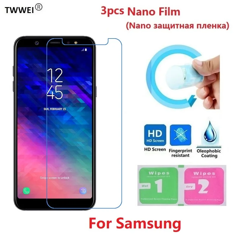 

3pcs Protective Film on the for Samsung Galaxy A8 A6 Plus A7 2018 A7 A5 A3 2017 2016 Screen Protector Film Foil (Not Glass)