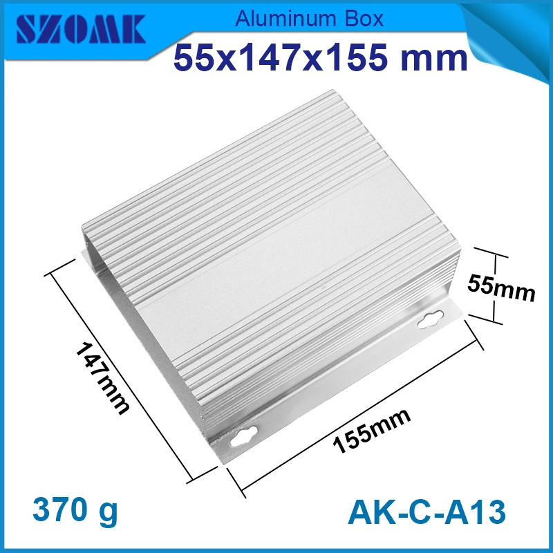 

1 piece free shipping wall mounting aluminium electronic enclosure 55(H)x147(W)x155(L) mm project case