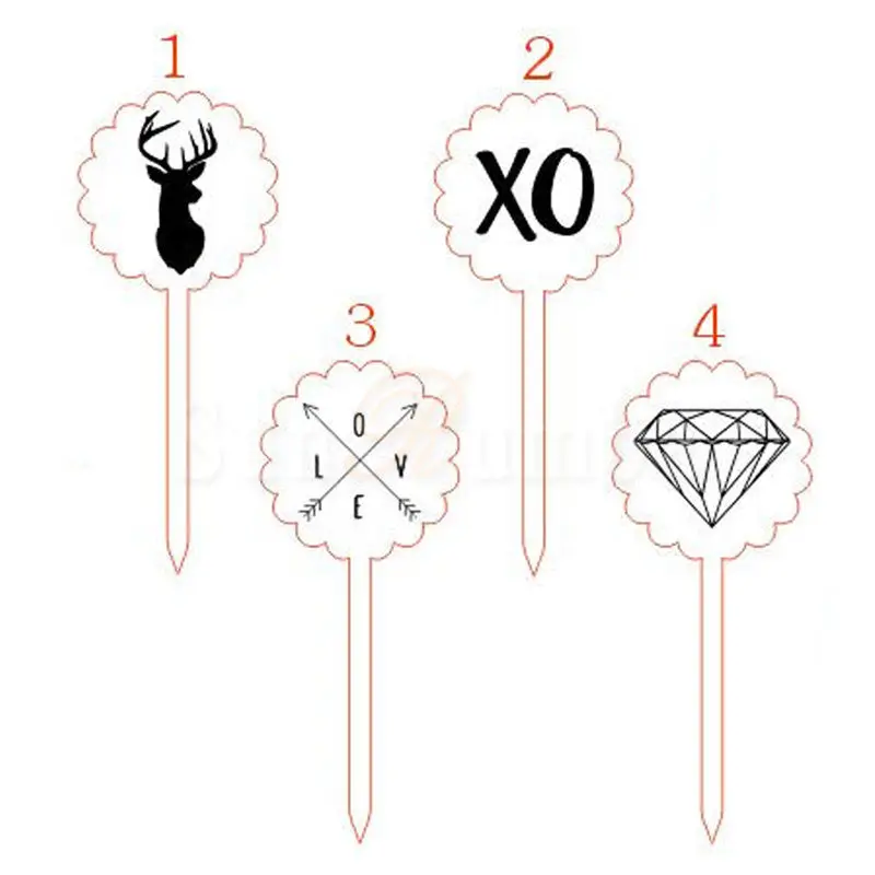 wedding decoration cake topper MUW-028-08
