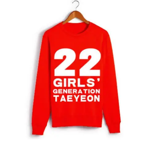 Mainlead Поколение KPOP девочек SNSD TaeYeon Yoona Толстовка Sweatershirt пуловер - Цвет: TAEYEON