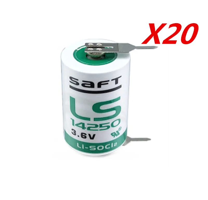 Новая Оригинальная литиевая батарея SAFT LS 14250 LS14250 1/2 AA 1/2AA 3 6 V 1250mAh PLC с двумя