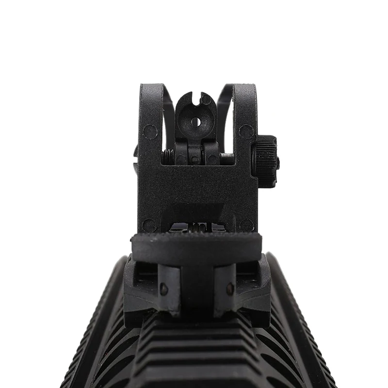 

Polymer Folding Tactical Flip up Sight Rear Front Sight Mount Transition Backup Sight Rapid Rifle RTS Sight