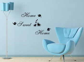 Home Sweet home decor creativewall decal ZooYoo8164 decorative adesivo de parede removable vinyl wall sticker