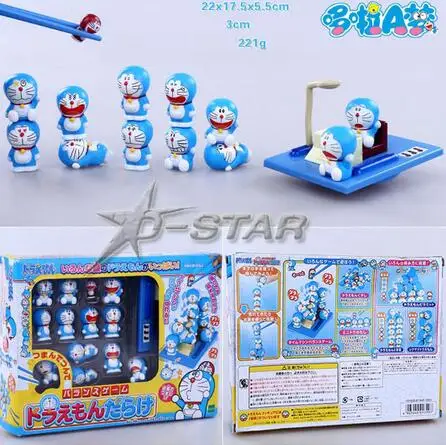 

New "Doraemon full" Pick Piled Balance Game Chopsticks Practice Decoration Figure Collection Model Toy
