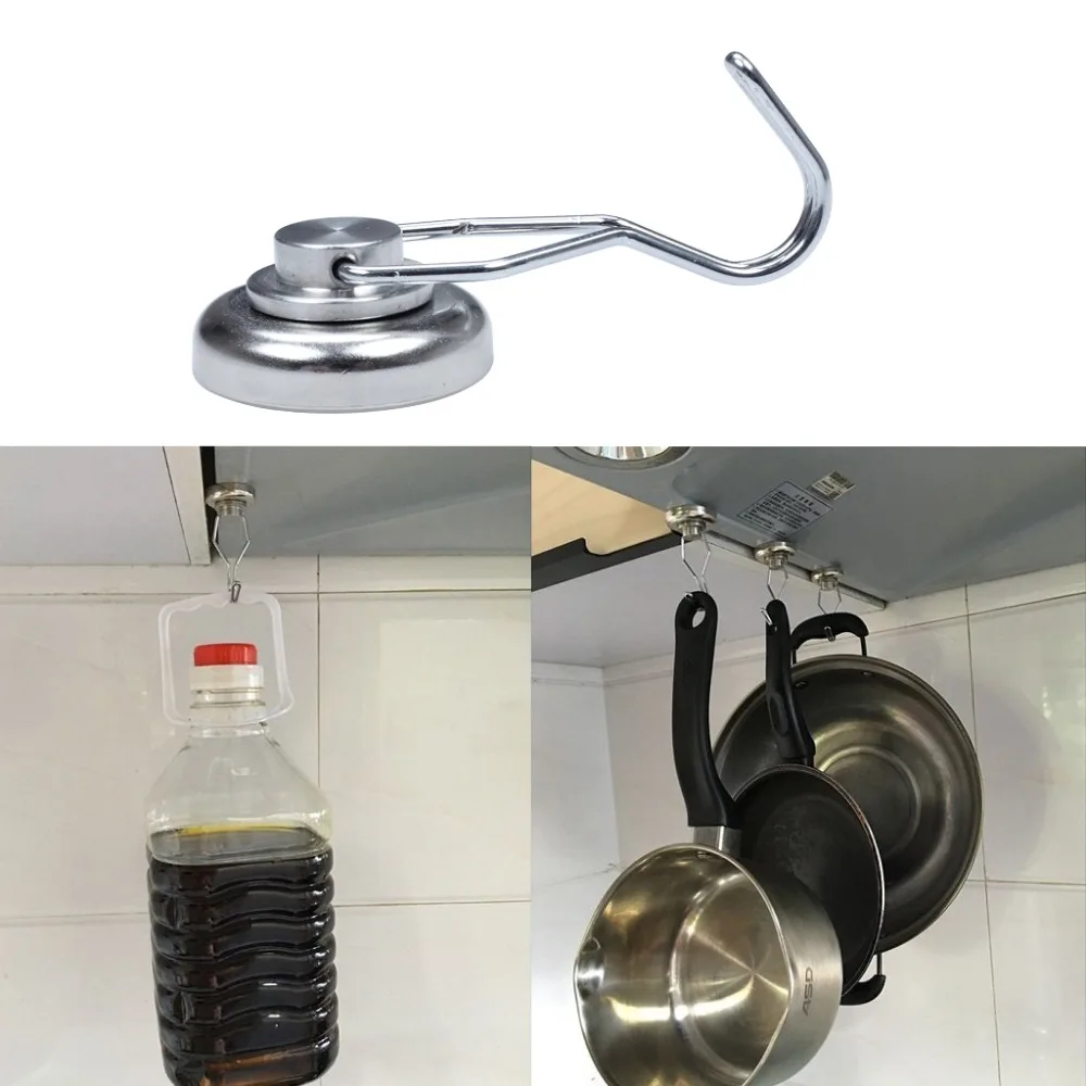 Hanging Tool For Kitchen And Fridge-Powerful Stainless Steel Magnetic Hook Lifting6