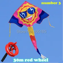 Спортивная игрушка для игр на открытом воздухе коробка воздушный змей в виде жука для детей с летающими инструментами/30 м линия красное колесо