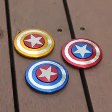 2017 R188 Captain of America Handspinner Toy Fidget Spinner Hand Finger EDC Toy Metal Anti Stress Christmas Toys for Children