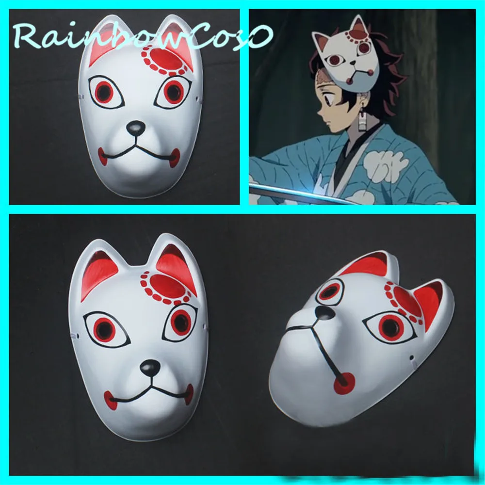 Rainbowco0 Бесплатная доставка Косплей Реквизит демон Slayer Kimetsu no Yaiba Kamado Tanjirou маска