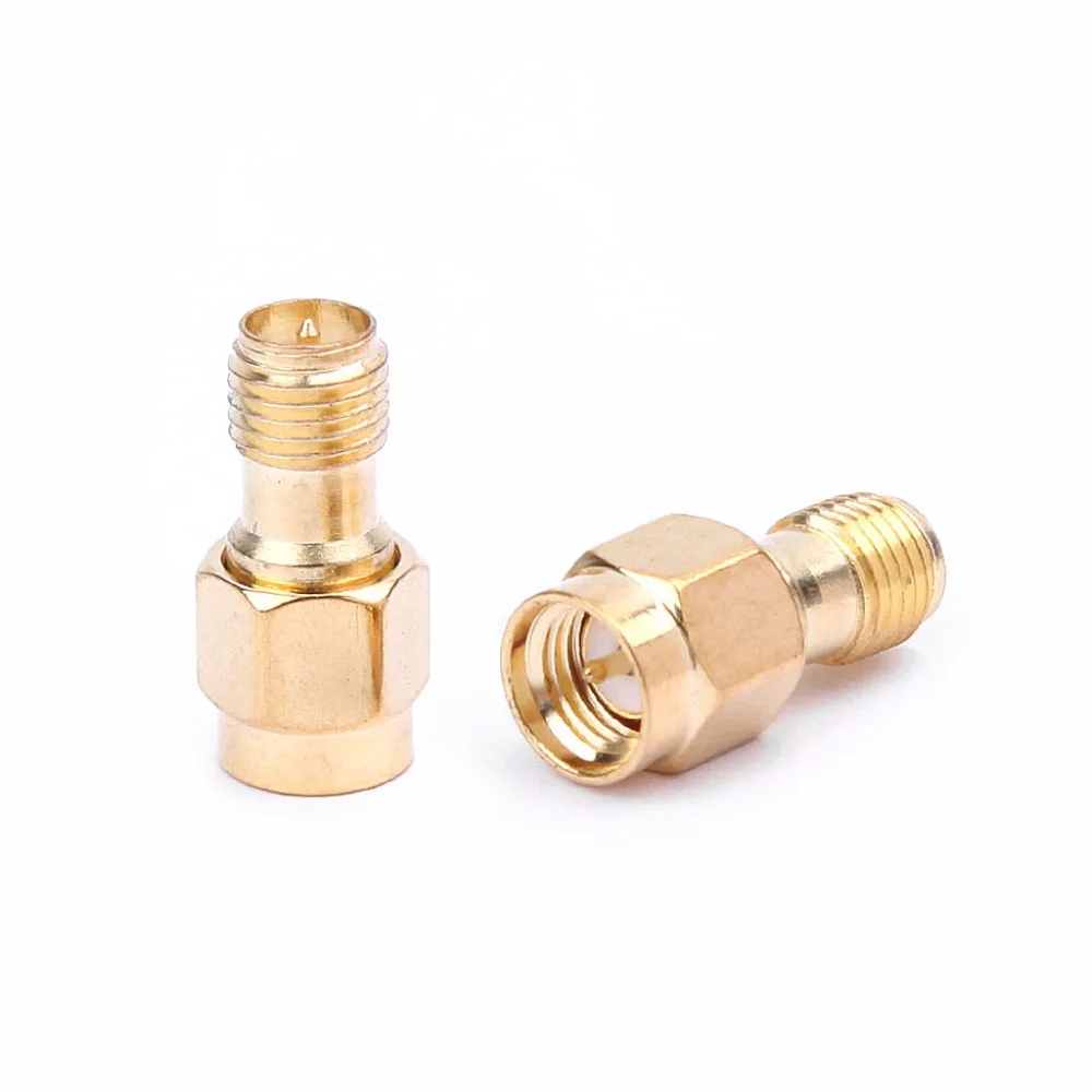 

2 Pcs SMA Male To RP SMA Female Connector Coaxial Adapter For Radio Antenna Wire Connectors