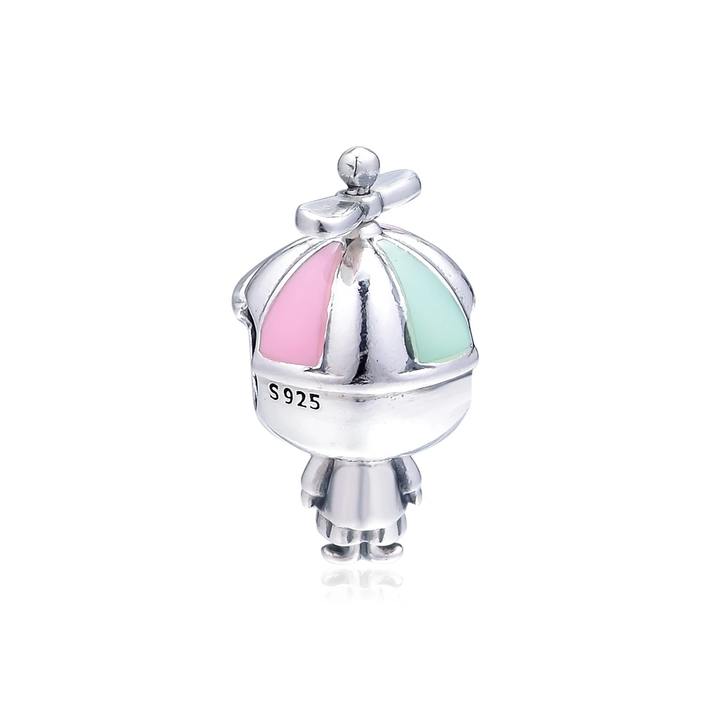 Подходит Pandora браслет оригинальные Подвески 925 стерлингового серебра пропеллер шляпа мальчик Шарм бусины для изготовления ювелирных изделий kralen perles boncuk