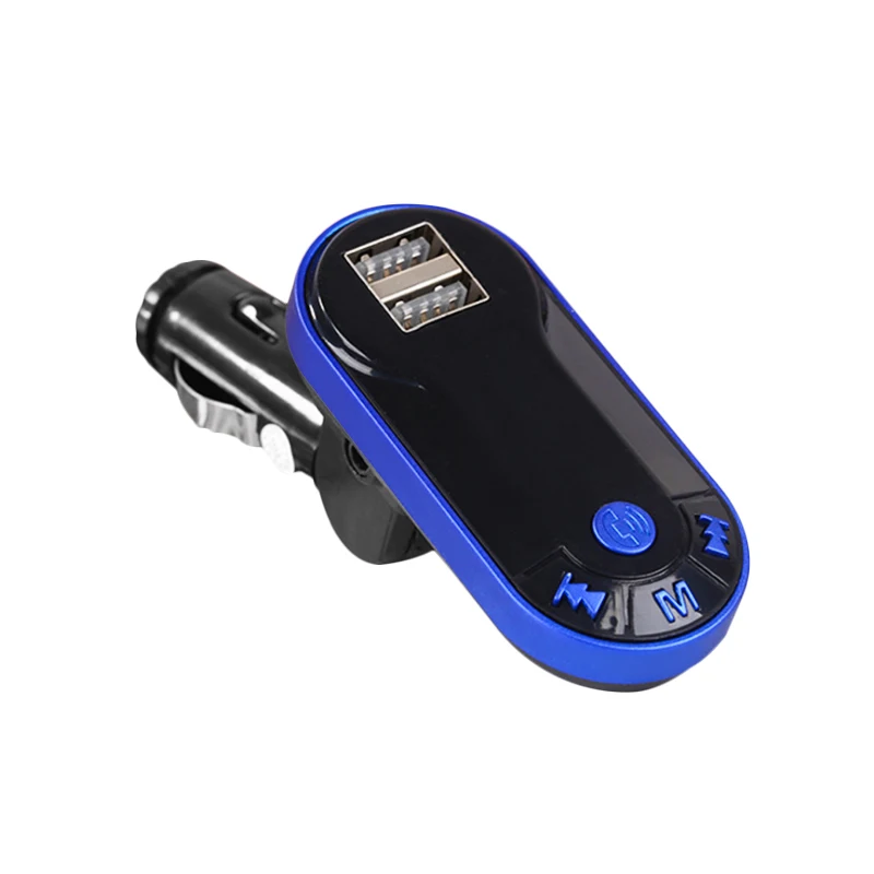 

Blue Auto Bluetooth Car Kit Wireless FM Transmitter Car MP3 Player Handsfree Car Kit USB TF SD Player Remote Display USB Drive