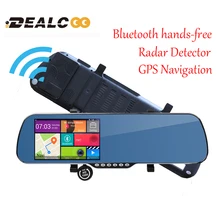 New 5 0 Touch Android Radar Detectors dash camera parking car dvr Rearview mirror video recorder