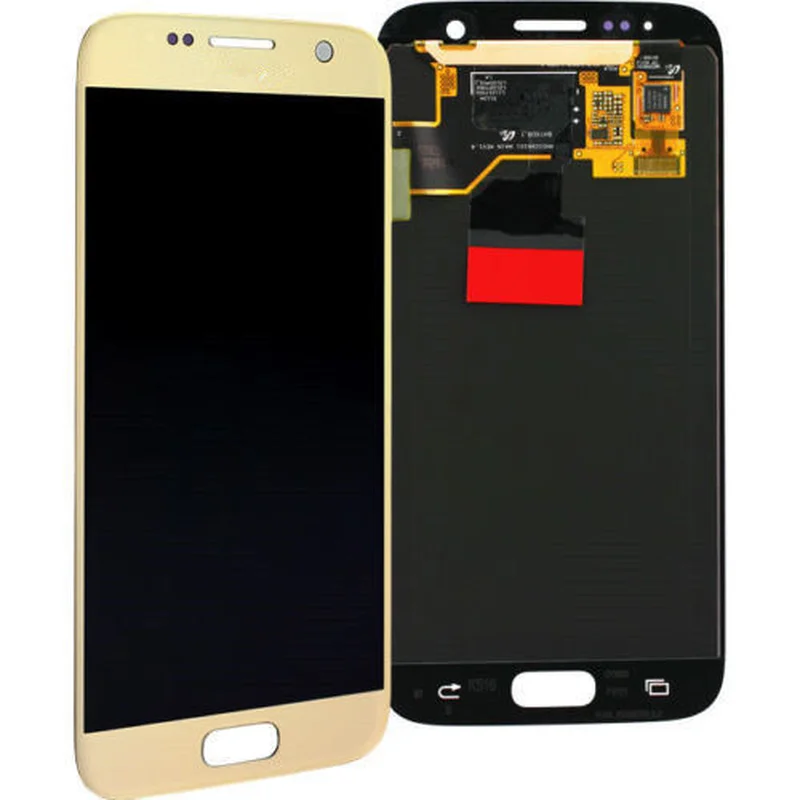 100% тест samsung S7 ЖК экран с рамкой для Galaxy G930 G930F дисплей сенсорным экраном