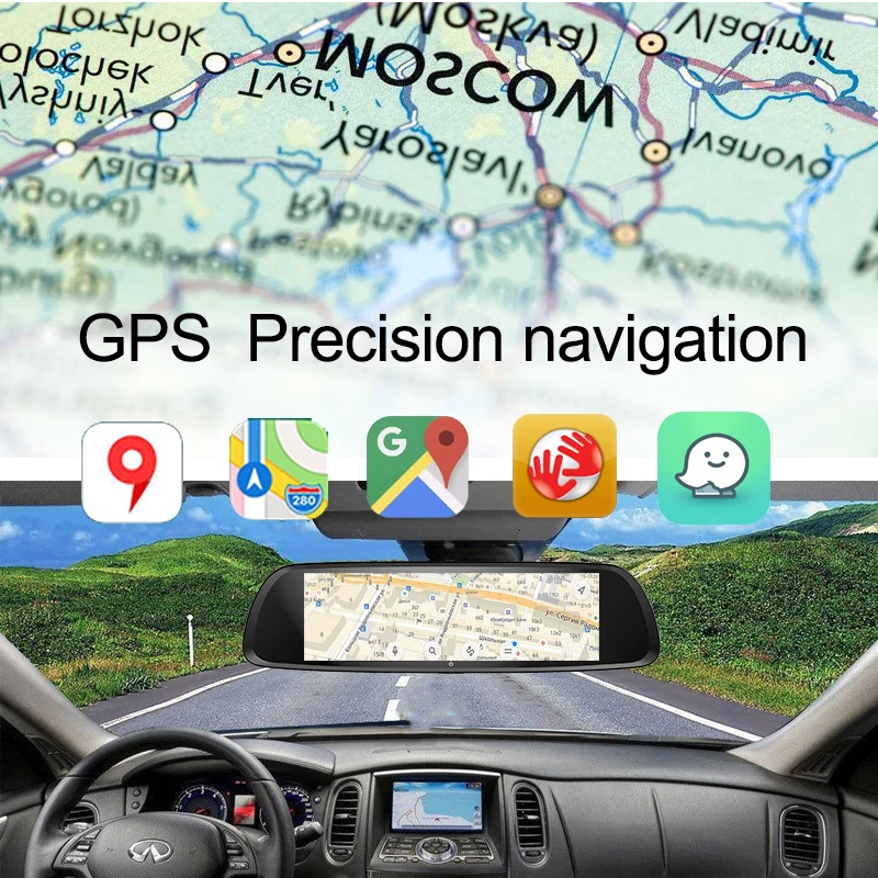 Видеорегистратор 3в1 XPX ZX868 GPS Видео регистратор Камера заднего вида Зеркало С 4G Wifi