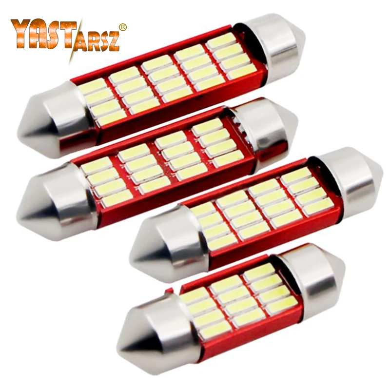 1 шт. Светодиодный лампочки C5W ошибок 31 мм 36 39 42 Festoon C10W 4014 SMD авто Стайлинг