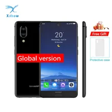 Smartphone afiado original aquos c10 s2 4gb + 64gb, celular com identificação facial 5.5 ''fhd +, snapdragon 630, núcleo octa core android 8.0 12mp 2700mah telemóvel
