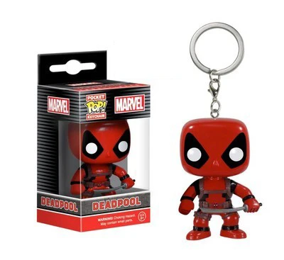 FUNKO POP брелок Marvel странные вещи Капитан Америка Сейлор Мун Игра престолов малефисент с коробкой - Цвет: DEADPOOL